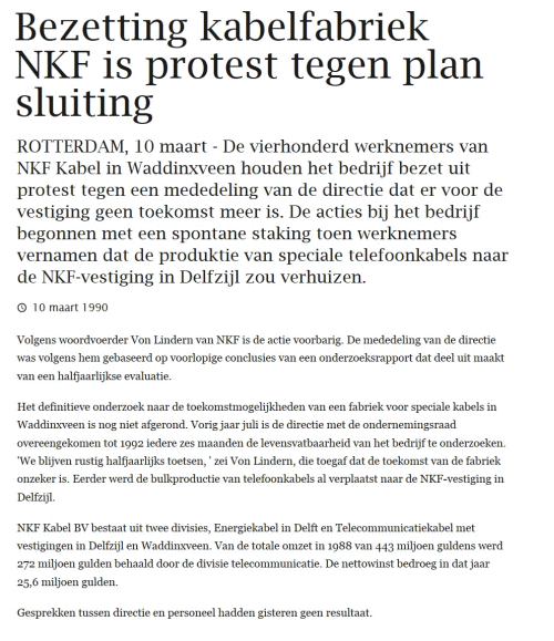 Kranten artikel